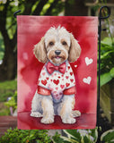 Cockapoo My Valentine Garden Flag