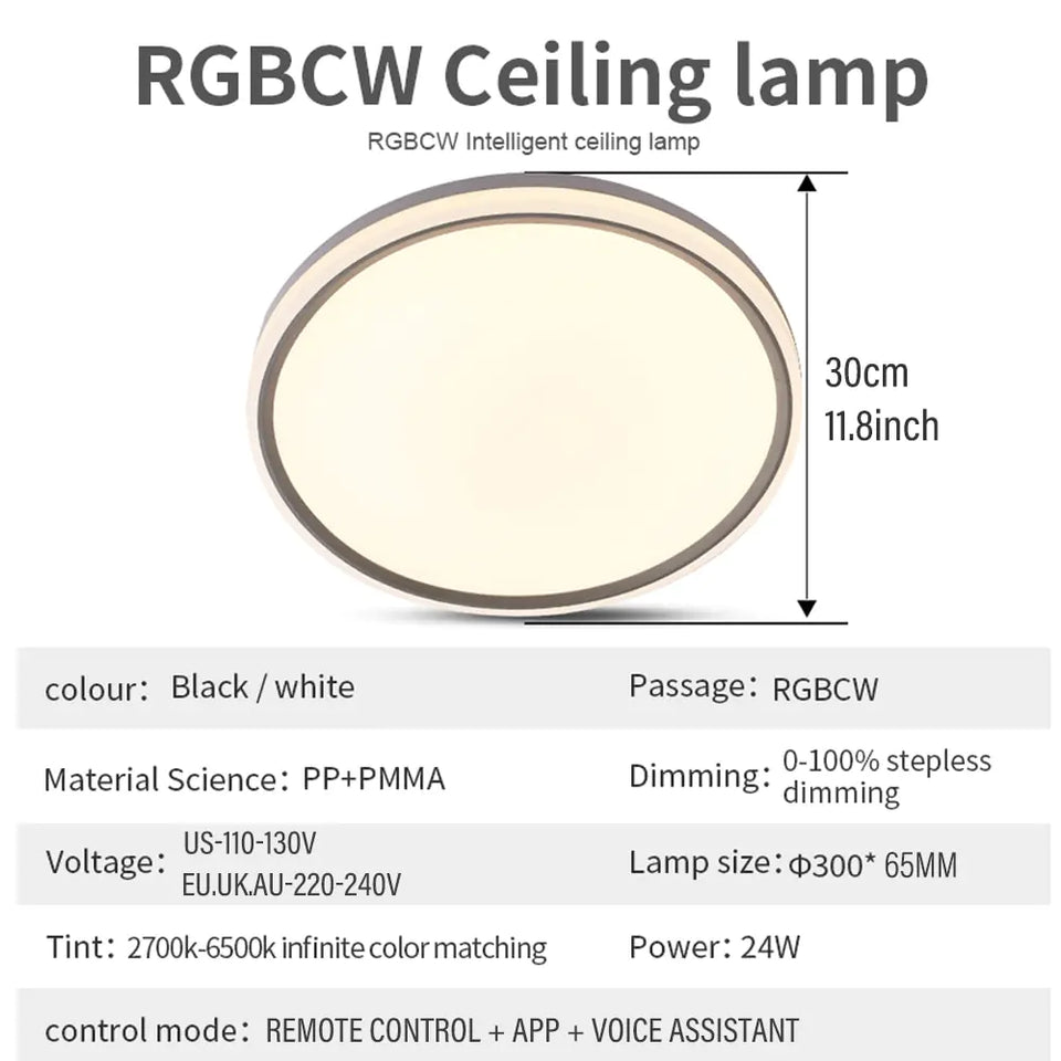Living Room 24W Slim Ceiling Light