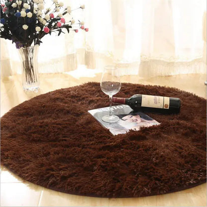 2024 New Warm Thick Round Rug Carpets