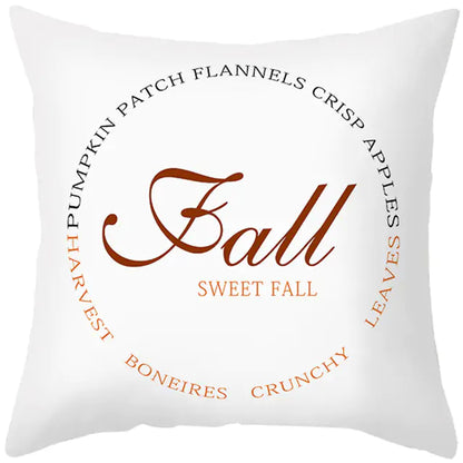 Maple Leaf Pumpkin Pillowcase