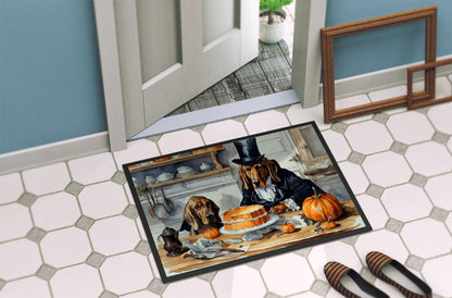 Bloodhound Fall Kitchen Pumpkins Doormat