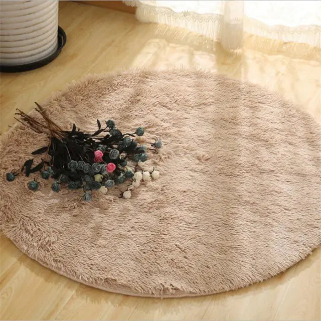 2024 New Warm Thick Round Rug Carpets