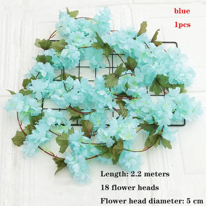 Wisteria Artificial Flower Vine Wreath