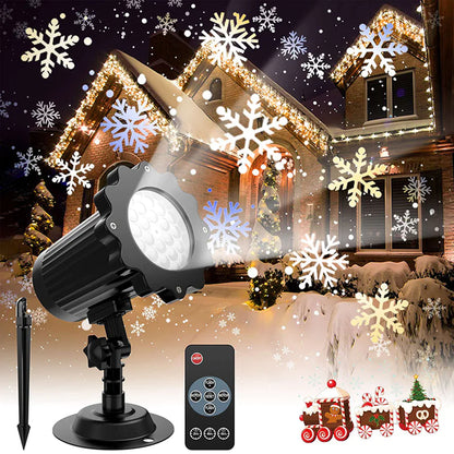 LED Snowflake Laser Projector for Christmas Decor