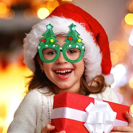 Sparkly Christmas Party Glasses