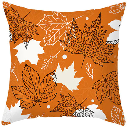 Maple Leaf Pumpkin Pillowcase