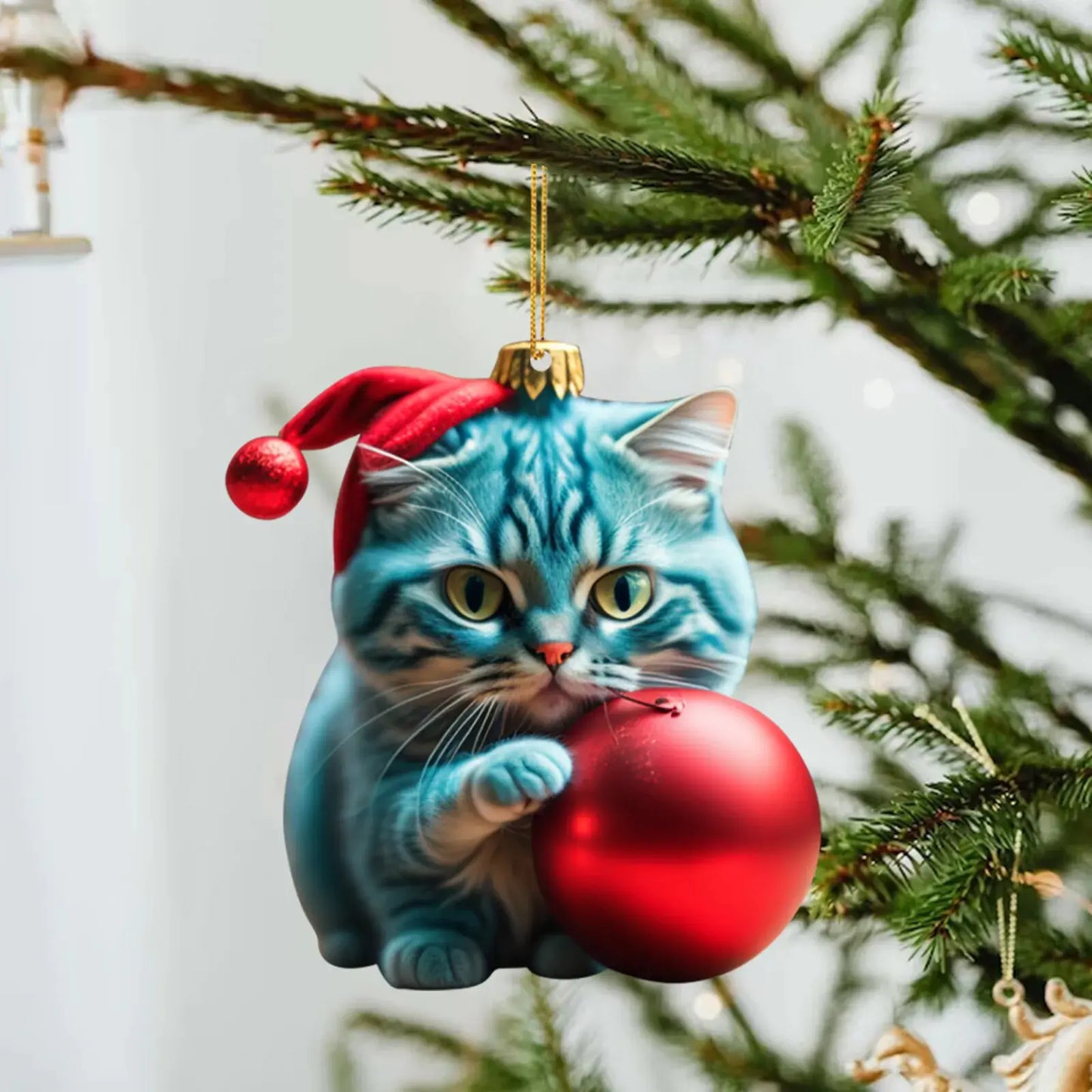 Cute Cat Christmas Ornaments