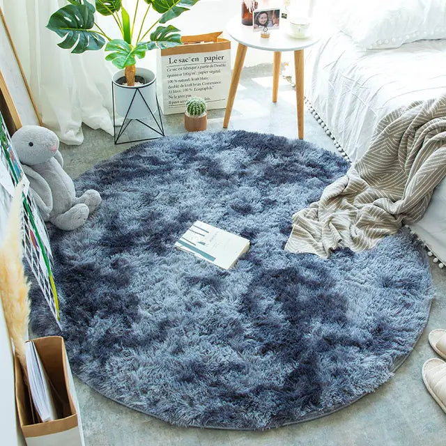 2024 New Warm Thick Round Rug Carpets