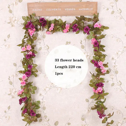 Wisteria Artificial Flower Vine Wreath