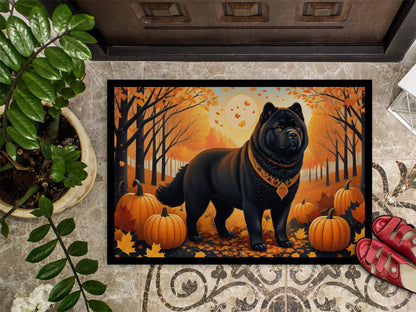 Black Chow Chow Fall Doormat