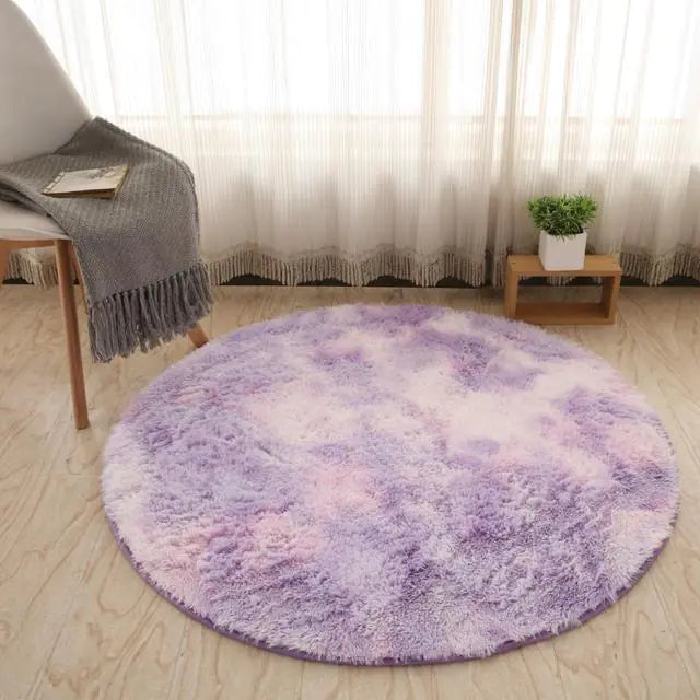 2024 New Warm Thick Round Rug Carpets