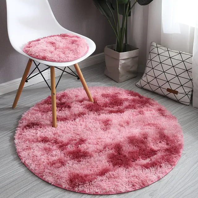 2024 New Warm Thick Round Rug Carpets