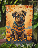 Border Terrier Fall Garden Flag