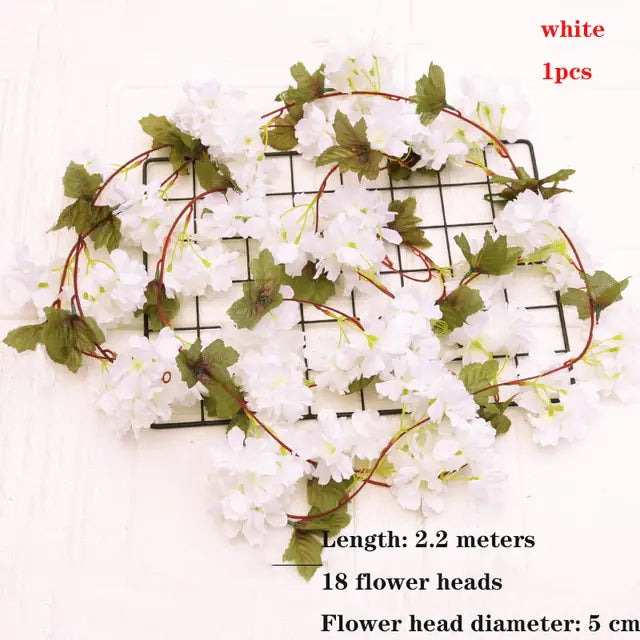 Wisteria Artificial Flower Vine Wreath