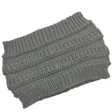 Winter Knitted Ponytail Beanies