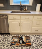 Rottweiler Fall Kitchen Pumpkins Memory Foam Kitchen Mat