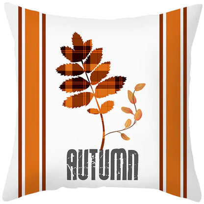 Maple Leaf Pumpkin Pillowcase