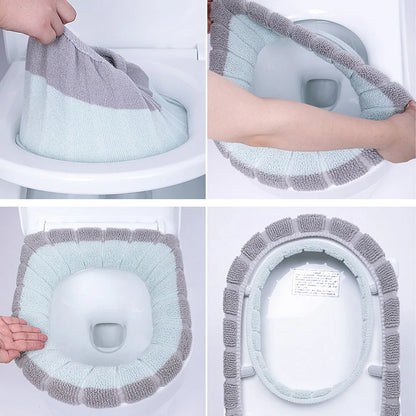 Universal Warm Soft Washable Toilet Seat Cover