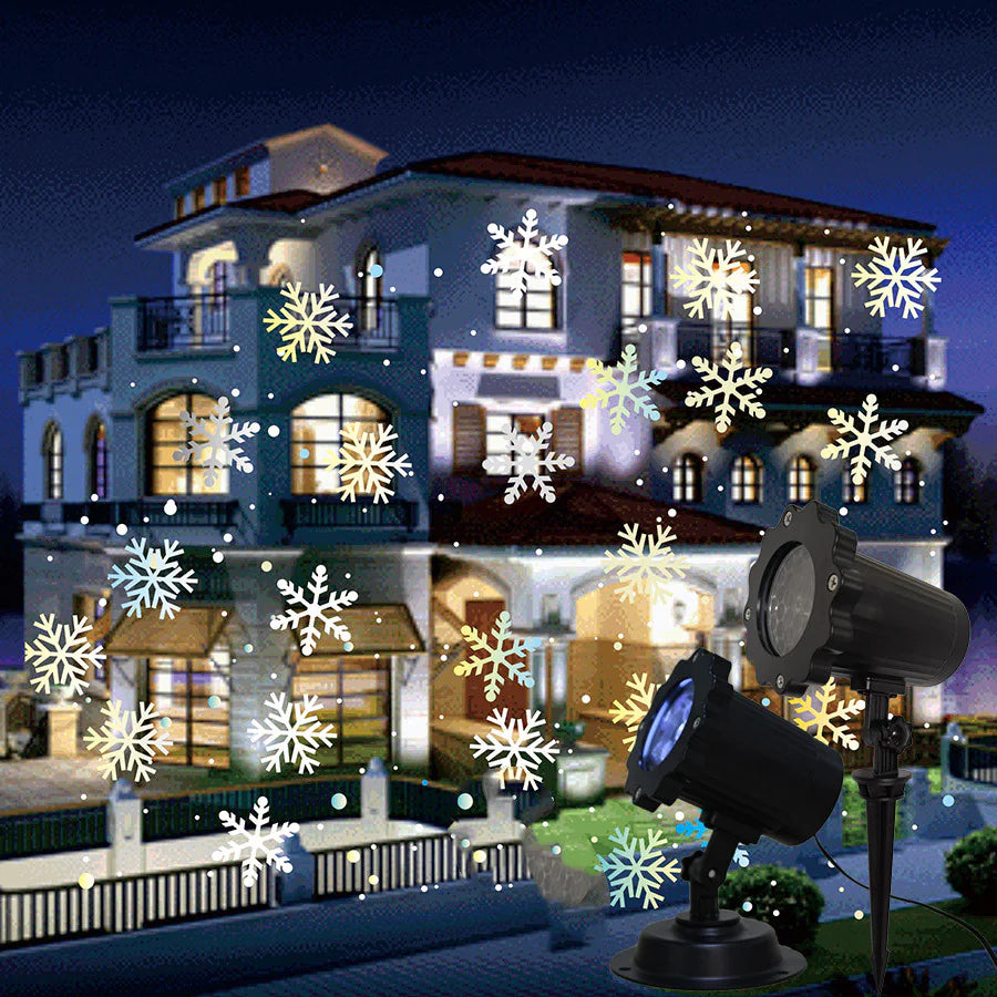 LED Snowflake Laser Projector for Christmas Decor