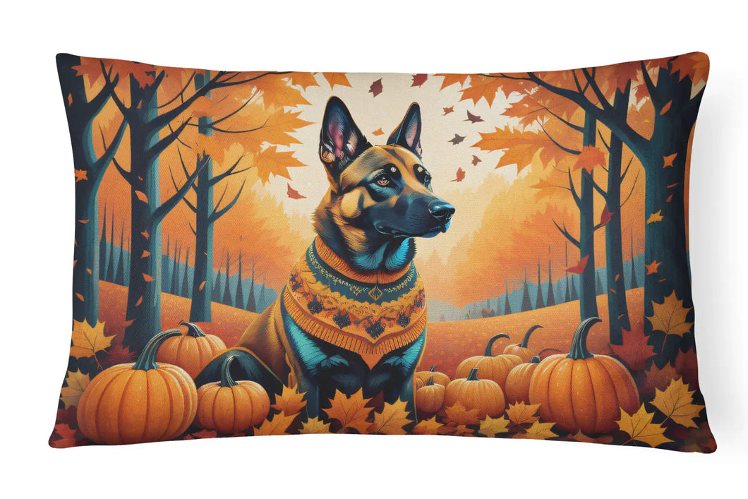 Belgian Malinois Fall Throw Pillow
