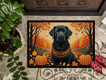 Black Labrador Retriever Fall Doormat