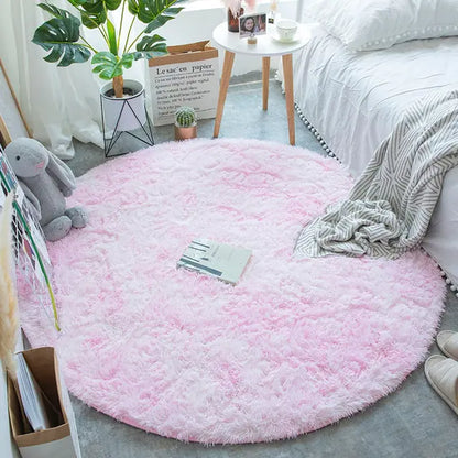 2024 New Warm Thick Round Rug Carpets