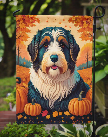 Bearded Collie Fall Garden Flag