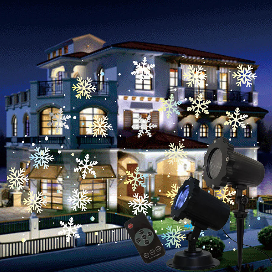 LED Snowflake Laser Projector for Christmas Decor