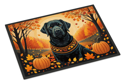 Black Labrador Retriever Fall Doormat