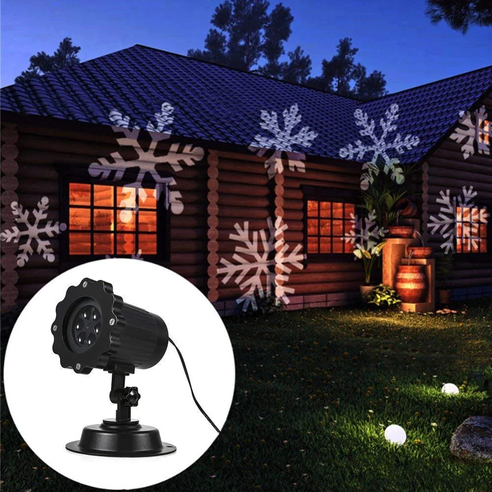 LED Snowflake Laser Projector for Christmas Decor