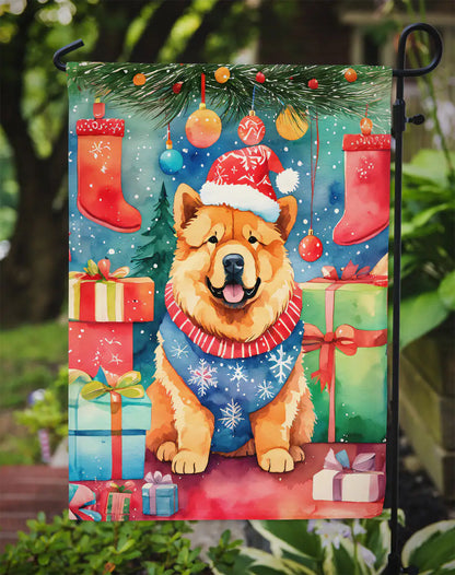 Chow Chow Christmas Garden Flag