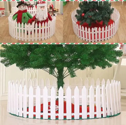 Christmas White Fence For Home Decor